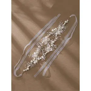 1pc Elegant Flower Wreath Headband, Ideal For Party, Performance, Hosting, Vacation, Enchanting Fairy Style