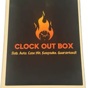 Clock Out Box - 4-Card Football Repack with Auto Case Hit & Graded Slab Guaranteed Collectible Memorabilia