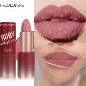 1PC Velvet Matte Lipstick, Long-lasting, Easy To Apply, Bright Color, Long-lasting Waterproof and Sweat-proof, Non-stick Cup, Makeup, Perfect Holiday Gift for Girls, Mother's Day Gift, Silky Matte Lipstick