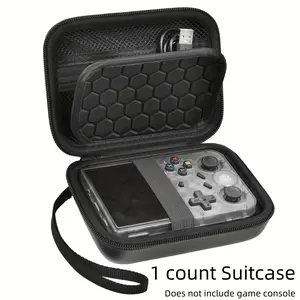 Retro Handheld Game Console Storage Case (Case Only), Handheld Game Console Storage Holder Organizer, Android Game Console Carrying Bag Compatible with RG353V/ RG35XX/RG353VS, Carrier Pouch, Durable Lightweight Organizer
