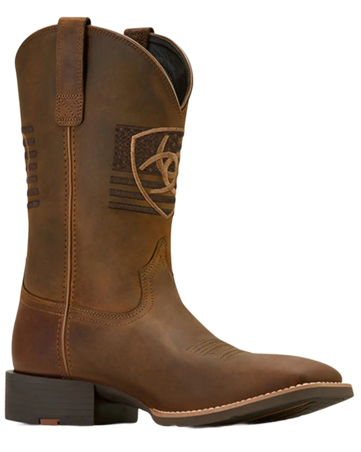 Ariat Men's Men'S Sport Freedom Distressed Western Boot Broad Square Toe - 10061326