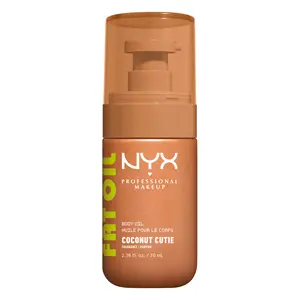 [NEW] Coconut Cutie Fat Oil Scented Body Oil, 24H Hydration, 4 Glowy Finishes, NYX Professional Makeup
