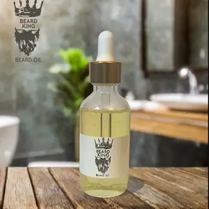 Beard King 100% Natural Beard Oil - Stop Itching Flaking and Weakness - Enhance Beard Health with Castor Tea Tree & Rosemary Oils - Made in USA