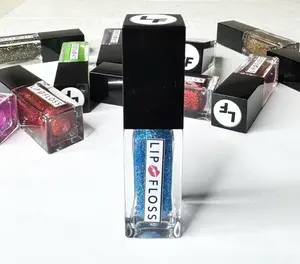 Denim Lip Floss High Shine lip gloss is a non-sticky formula enriched with shea butter and vitamin E to moisturize and soften lips. It provides a high-shine, lightweight, and is long-lasting with a bling finish  4.5ml