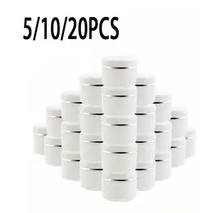 Refillable Cosmetic Jars, 20/10/5 Pack, 20/30/50g Plastic, Dome Lid, Travel & Makeup Storage, Empty Cream Lipstick Lotion Container