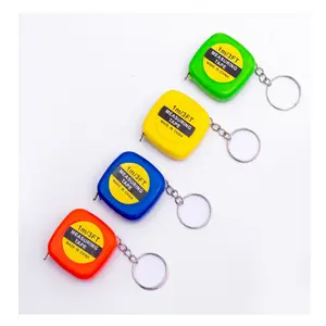 1-50 pcs Automatic Retractable Tape Measure Mini Metric Measuring Water Proof Pocket Keychain Abs Bulk
