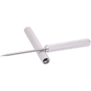 Aluminum Alloy Ice Picks, Ice Crusher Ice Chisel Removal Pick Ice Tool with Aluminum Safety Alloy Cover for Restaurant Bar Bartender Home Kitchen (Silver)