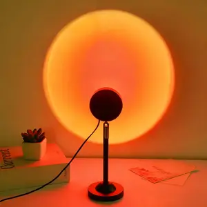 2026 Sunset Projector Light, USB-Powered Creative Photography & Video Light, Floor-to-Ceiling Ambient Lamp for Indoor Decor, Great New Year & Mother's Day Gift