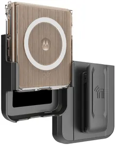 Nakedcellphone Clear Case and Belt Clip Holster Holder for Motorola RAZR ULTRA 2025/2026 Flip Phone - Compatible with MagSafe