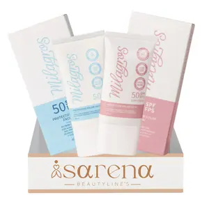 Milagros Duo Protector Facial 40ml Sunscreen 50 SPF con color y sin color - Skincare Daily Use - Effective Protection Against UV Damage matte effect