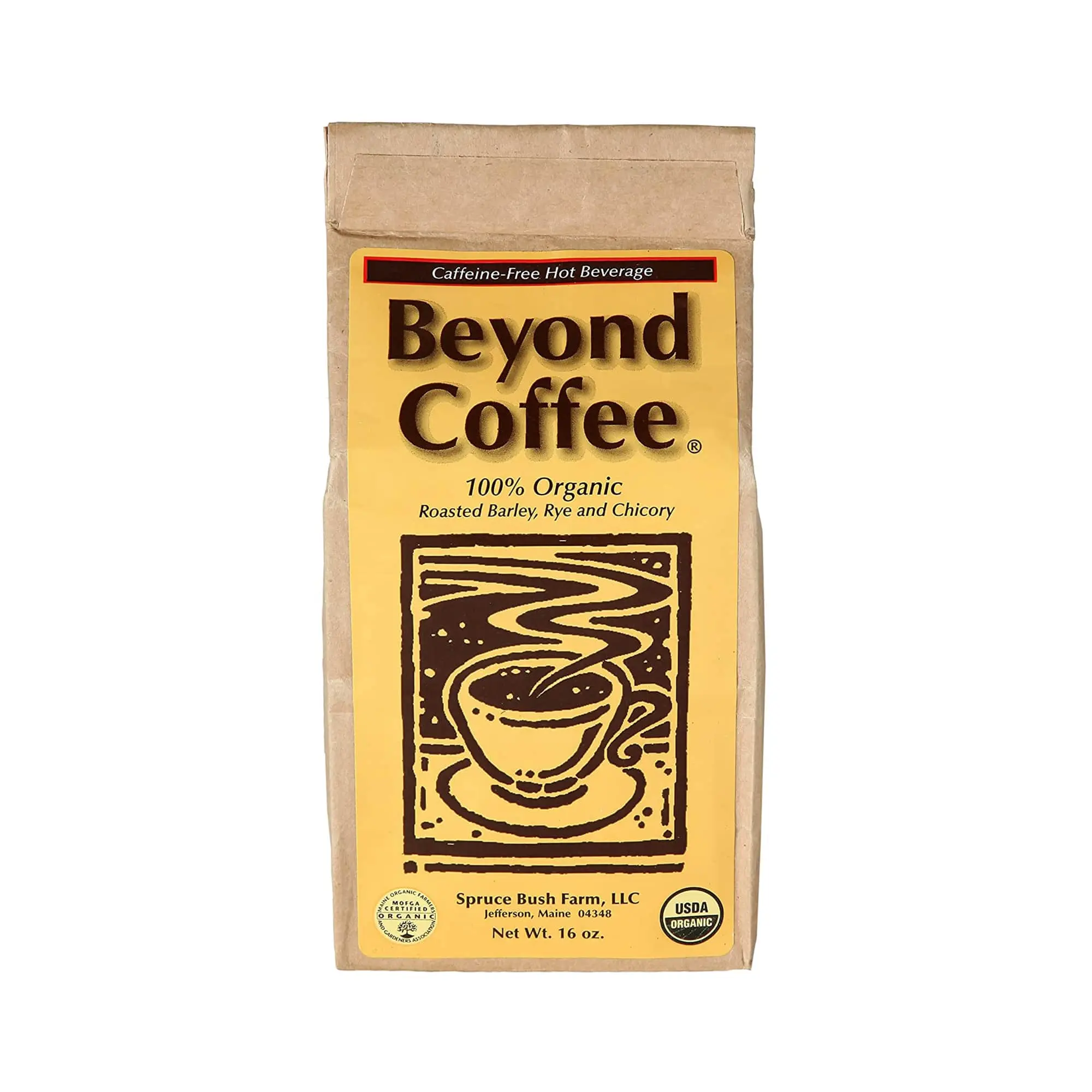 Beyond Coffee, Organic Coffee Substitute, Caffeine-Free Grain Coffee, Healthy Alternative
