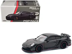 992 Stinger GTR Carbon Edition with Red Accents 1/64 Die Cast Model Car by Pop Race