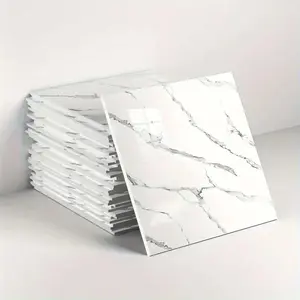 Marble Pattern Self Adhesive Tile Sticker, 10/20/30pcs Waterproof & Stain Resistant Wall Sticker, Decorative Sticker for Home Kitchen & Bathroom, Ornaments