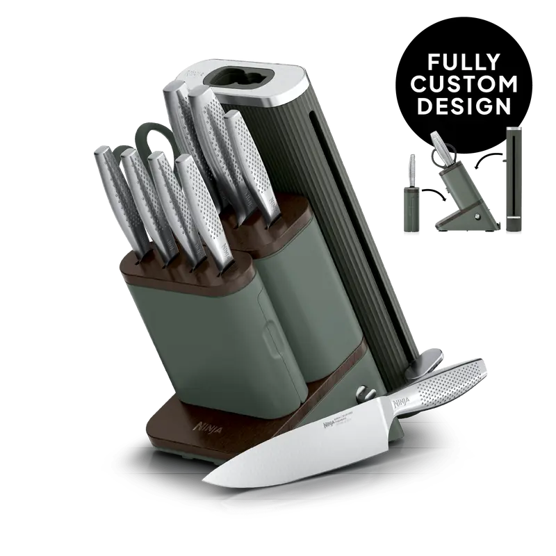 Ninja NeverDull Pro 11-Piece Premium Kitchen Knife Set & Steak Knives - WK62011