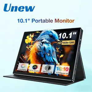 Unew 10.1 Inch 1920x1200 HD IPS Screen, Wide Angle Type-C One Cable Mobile PC Gaming Portable Extender Monitor, High Definition Display