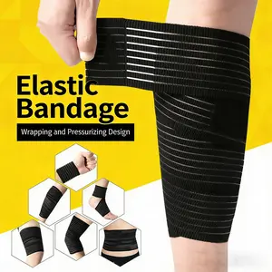 Outdoor Sports Knee Brace, High Elasticity Self-Adhesive Bandage, Unisex Leg Support Wrap, Pressure Wrapping for Thighs and Calves