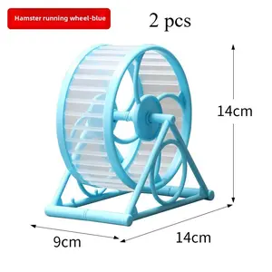 Hamster Running Wheel Silent Roller Golden Hamster Treadmill Training Wheel with Stand Special Toy Landscaping Supplies