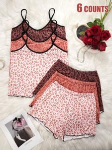 women's heart / letter / butterfly print cami top & shorts pyjama set, casual comfy pj set for women, women's sleepwear for all seasons, loungewear, womenswear