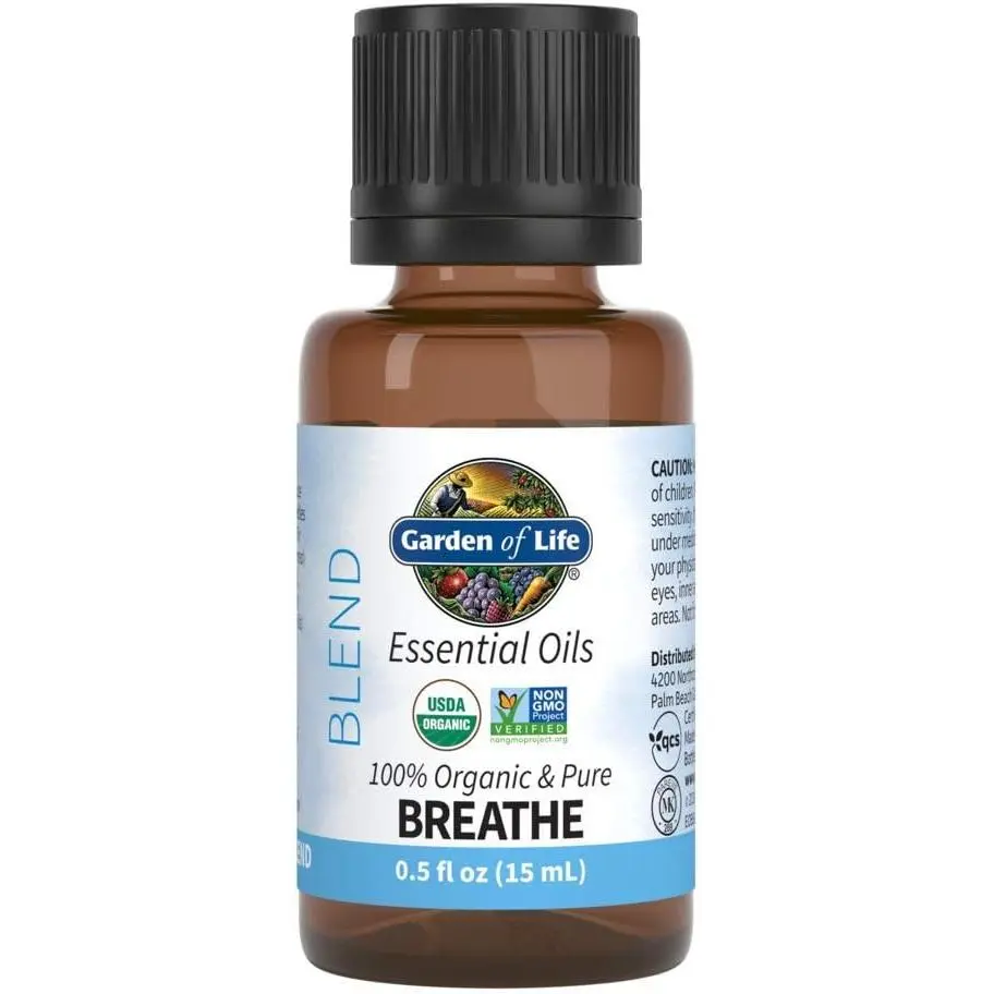 Garden Of Life  Ess Oil Organic Breathe Blend  1 Each  0.5 Oz