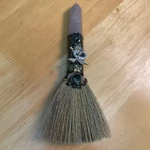 Quartz-handled altar broom