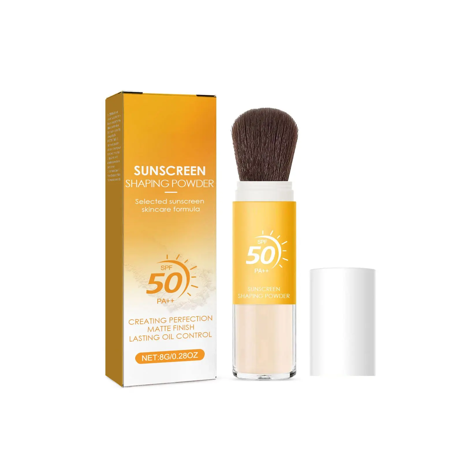 Sunscreen Setting Powder,Mineral Matte Finish Loose Face Powder, SPF 50, Natural, Translucent, Oil Control, Minimizes Fine Lines & Pores