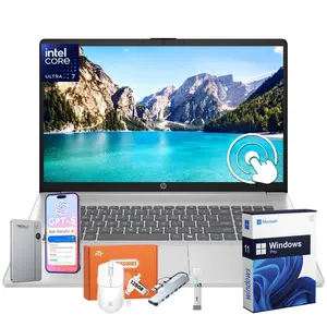 HP 17 inch Laptop for Business, 17.3" HD+ Touchscreen Display, Intel 12-Core Ultra 7 255U(up to 5.2 GHz), Up to 32GB DDR5, Up to 2 TB SSD, Backlit Keyboard, WiFi 6, Windows 11 Pro, w/RECOLX AI Voice Recorder