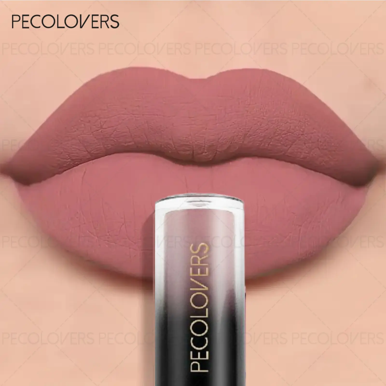 1PC Black Lip Products Makeup Lipstick Matte Lipstick Brown Nude Sexy Red Color Liquid Lipstick Lip Gloss Waterproof Long Lasting Lip Tint, Lipstick Beauty Lip Stain