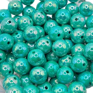 16mm UV acrylic Teal beads for DIY and beadsble pens