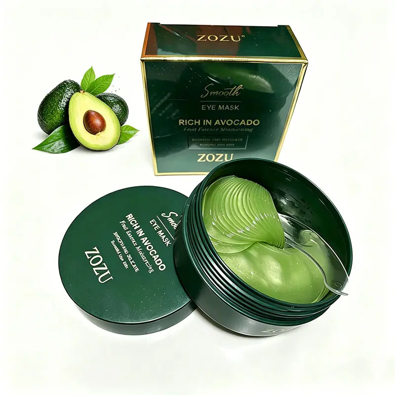 Avocado Under-Eye Mask Patches for Soothing & Relaxing Tired Eyes, Gentle Gel Treatment for Daily Skincare, Eye Relief
