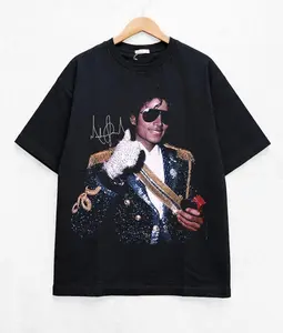Michael Jackson King of Pop Vintage T-Shirt, Iconic Glove Graphic Tee, Retro Music Shirt