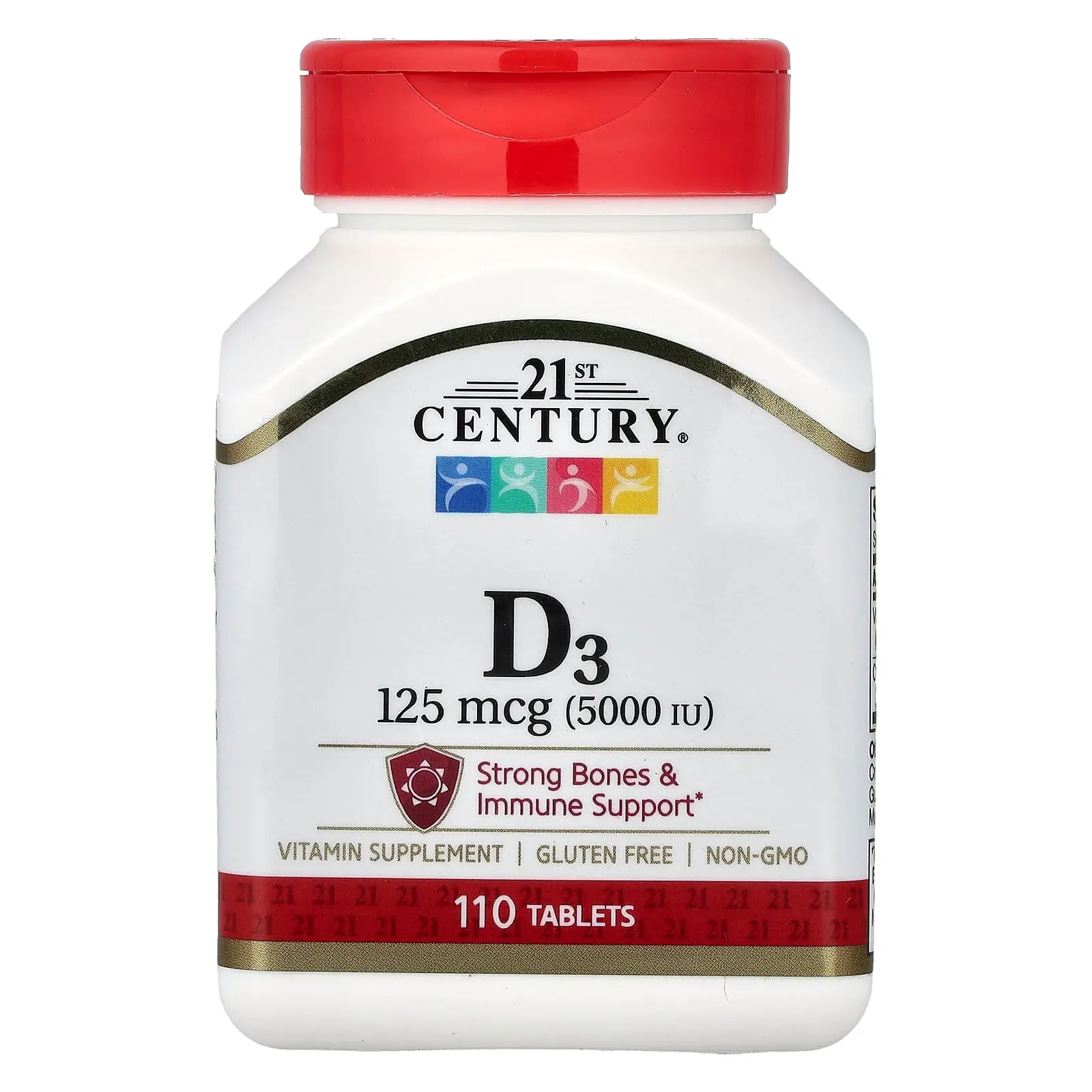 21st Century Vitamin D3, 125 mcg (5,000 IU), 110 Tablets