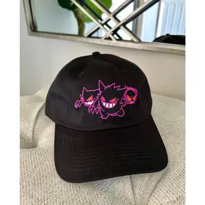 Ghost Type Gengar Gastly Haunter Anime Baseball Hat, Cool Hats, Gifts for Him, Fathers Day Gifts, Birthday Christmas, Dad Hat