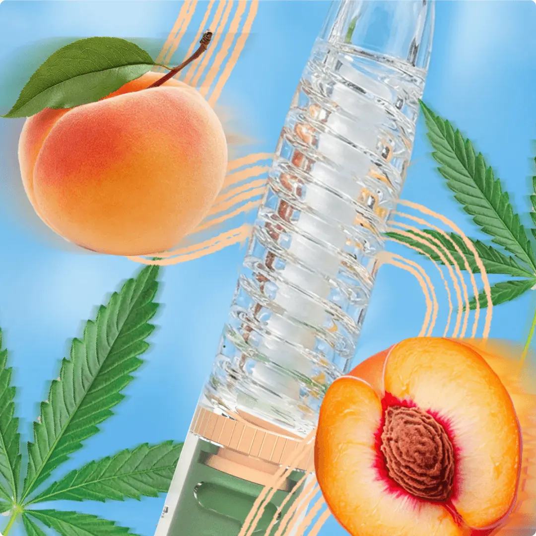 Peach Haze Gutsz Peach Air Inhaler — Made with Natural Flavors and Essential Oils. No Electronics, No Vape, No Smoke, No Toxins