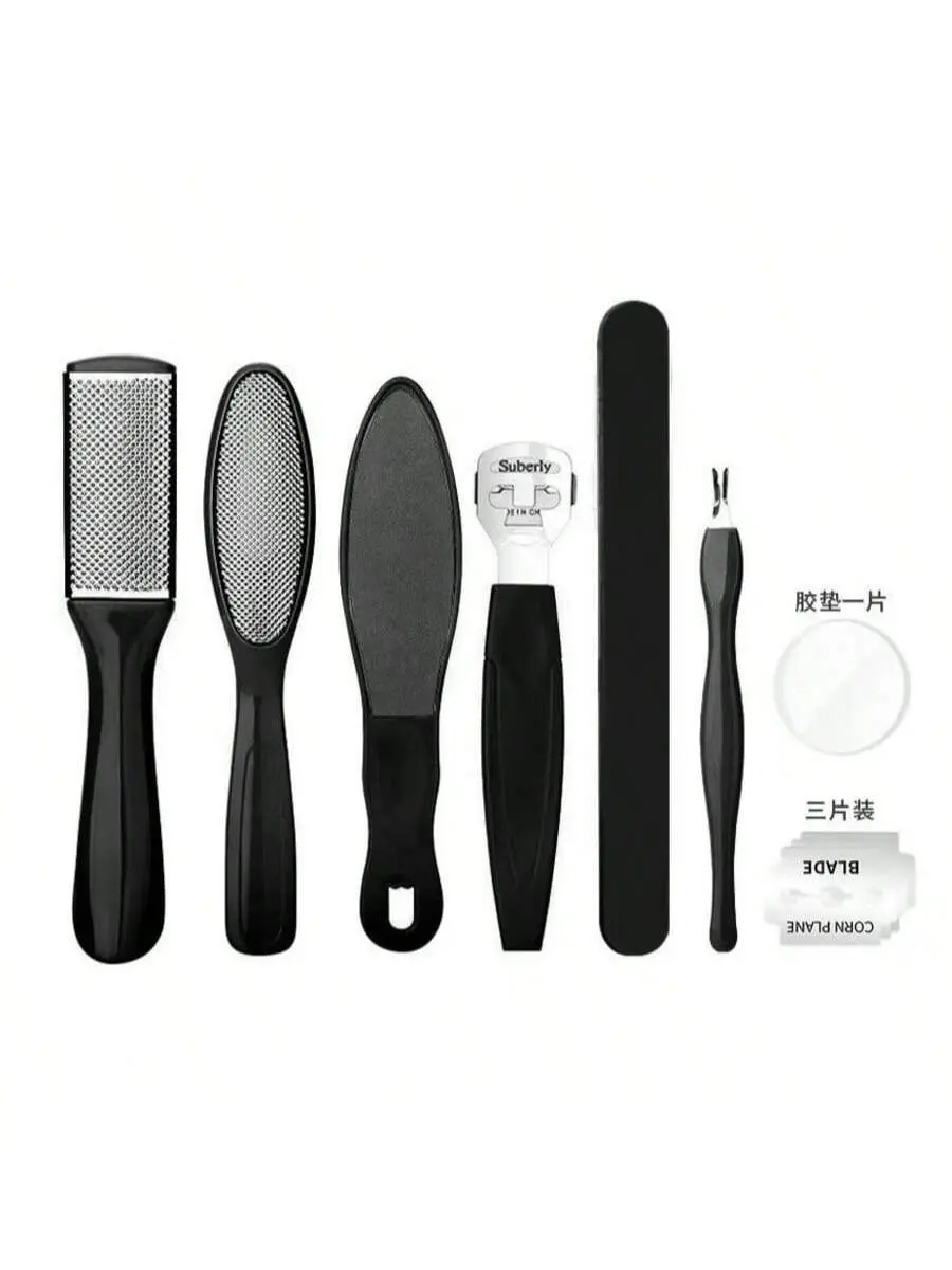 8pcs Foot File Callus Remover Kit, Professional Pedicure Tools for Home Use talon snail supplies.