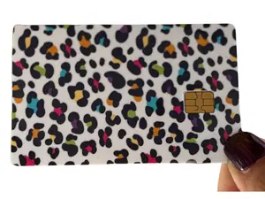 Neon Leopard Print Anime Design Credit-Debit Card Skin - DIY Scrapbooking & Stamping Accessory for Toys & Hobbies Enthusiasts