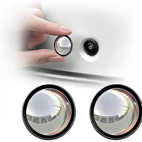 2-Pcs 9H Hard Tempered Car Backup Camera Lens Protector Film - 9H Hard Shield, Durable High Transparency, Scratchproof, Anti-Rain, Dust-Resistant, Smudge-Resistant Peel & Stick Adhesive for Most Vehicles, Easy Installation