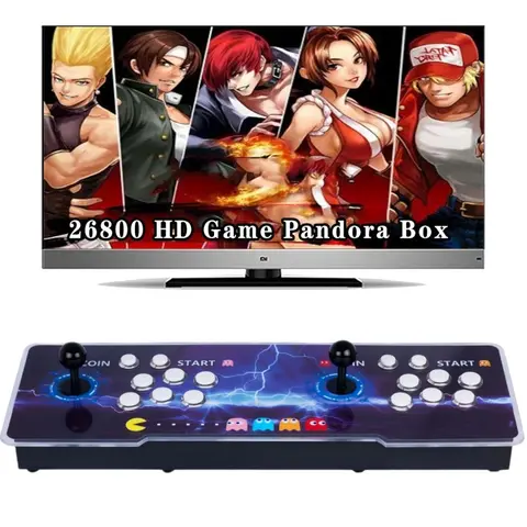 8-Core 50s Retro Arcade Game Console Digital Stick - VGA-Compatible Digital Console for PC, TV/Projectors, 2-4 Players, 1280X720 Resolution, 3D Games, USB Device with Search, Hide, Save, Load, Pause & Favorite List Features (12-16 Years Users)