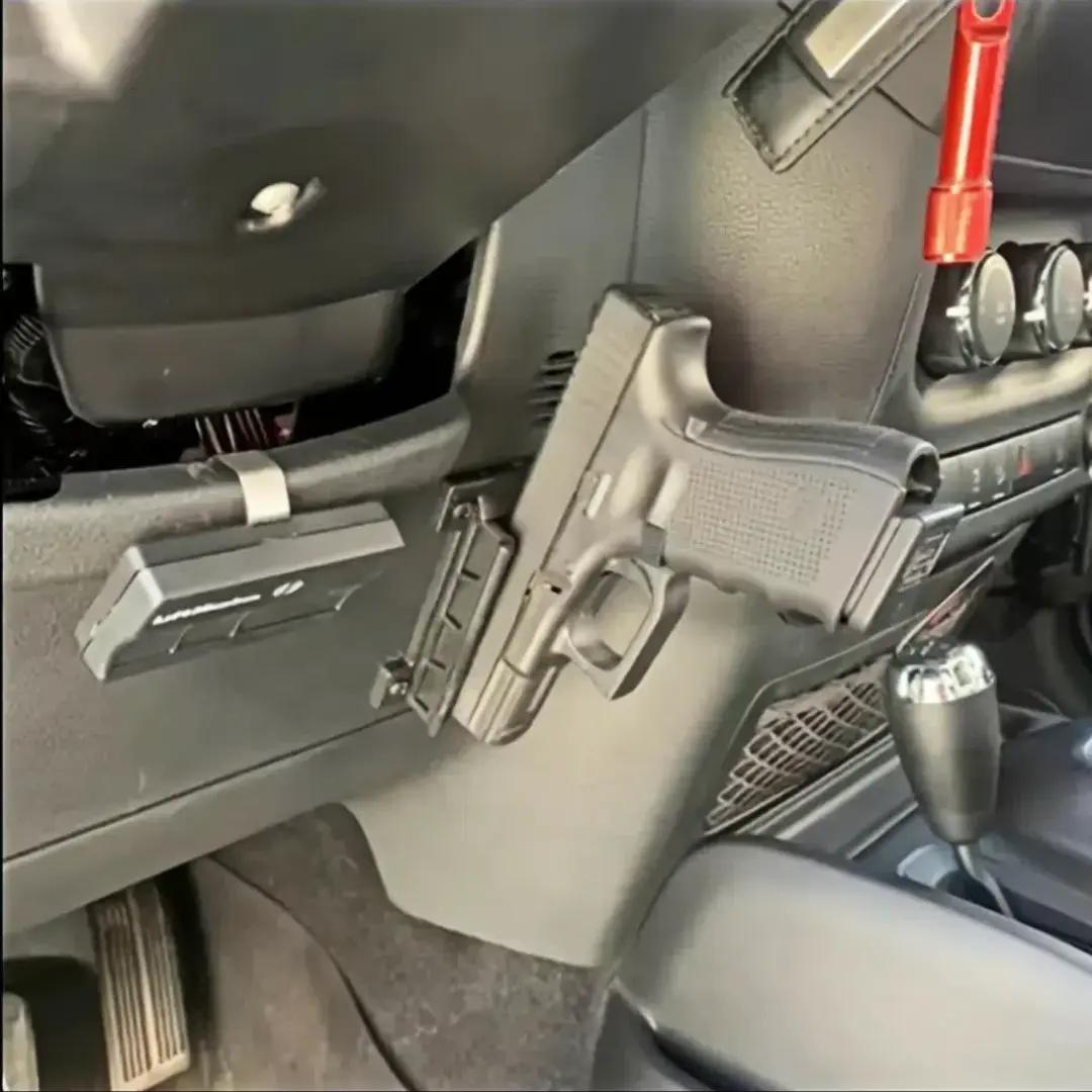 Gun Magnet Bracket Quick Draw Gun Magnetic Pistol Holster Hidden Car Applicable to multiple scenarios Adjustable Magnetic Car Gun Holster