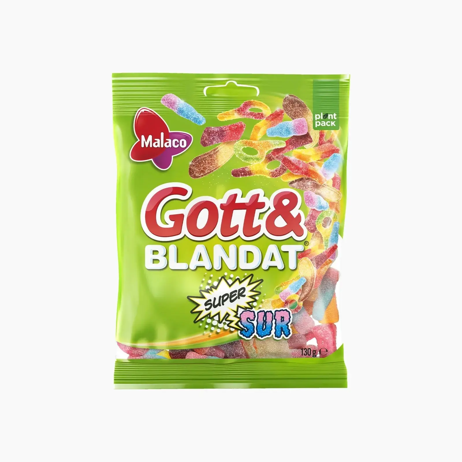 Malaco Sweet & Mixed Super Sour 125g - Classic Swedish Candy