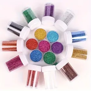 12 Color Glitter Gold Powder, Perfect for Christmas & Halloween Creative Projects, Clothing Accessories DIY Supplies