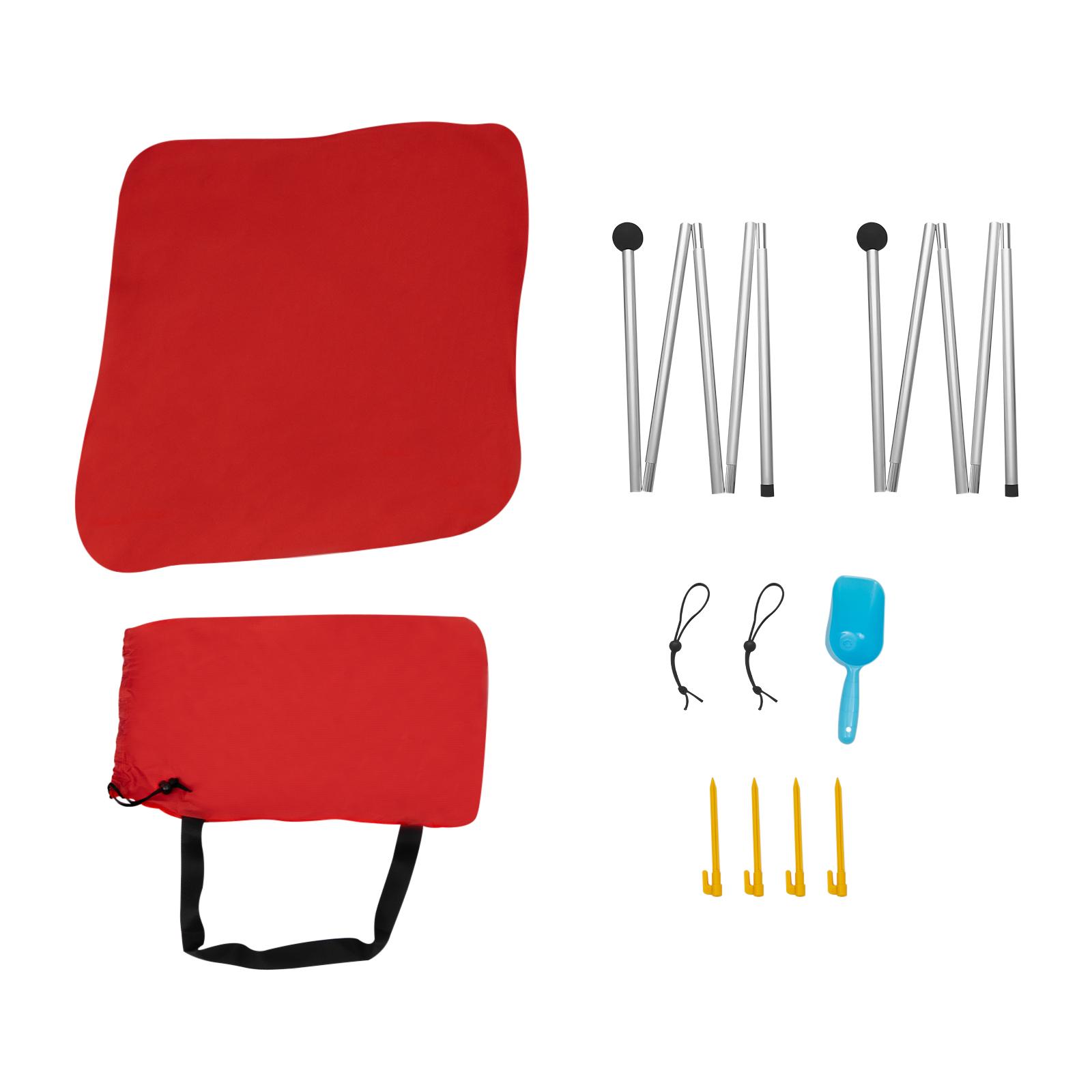 Beach Stretch Tent, Outdoor Tent for Beach Camping,Beach Elastic Sunshade - Red