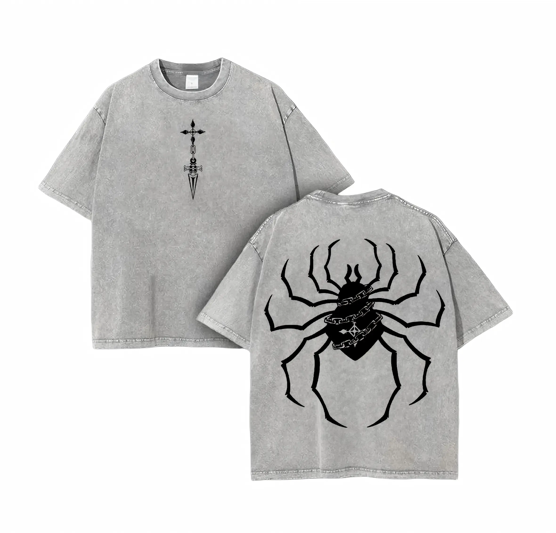 Hunter x Hunter T-Shirt for Men, Distressed Phantom Troupe Graphic Tees, Short Sleeve Round Neck Anime Merchandise, Cotton Graphic Tees, Men's T Shirts, Vintage Graphic Tees
