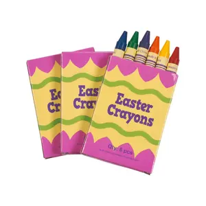 Vibrant Easter Crayons - 48 Boxes with 6 Colors Each