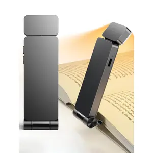 Rechargeable Book Light, Portable Clip-on LED Reading Light, Reading Lights for Books in Bed with 3 Amber Colors & 5 Brightness Dimmable, Compact & Long Lasting, Perfect for Book Lovers