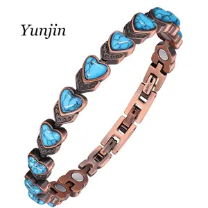 Yunjin Copper Bracelet for Women, Pure Copper Magnetic Bracelets