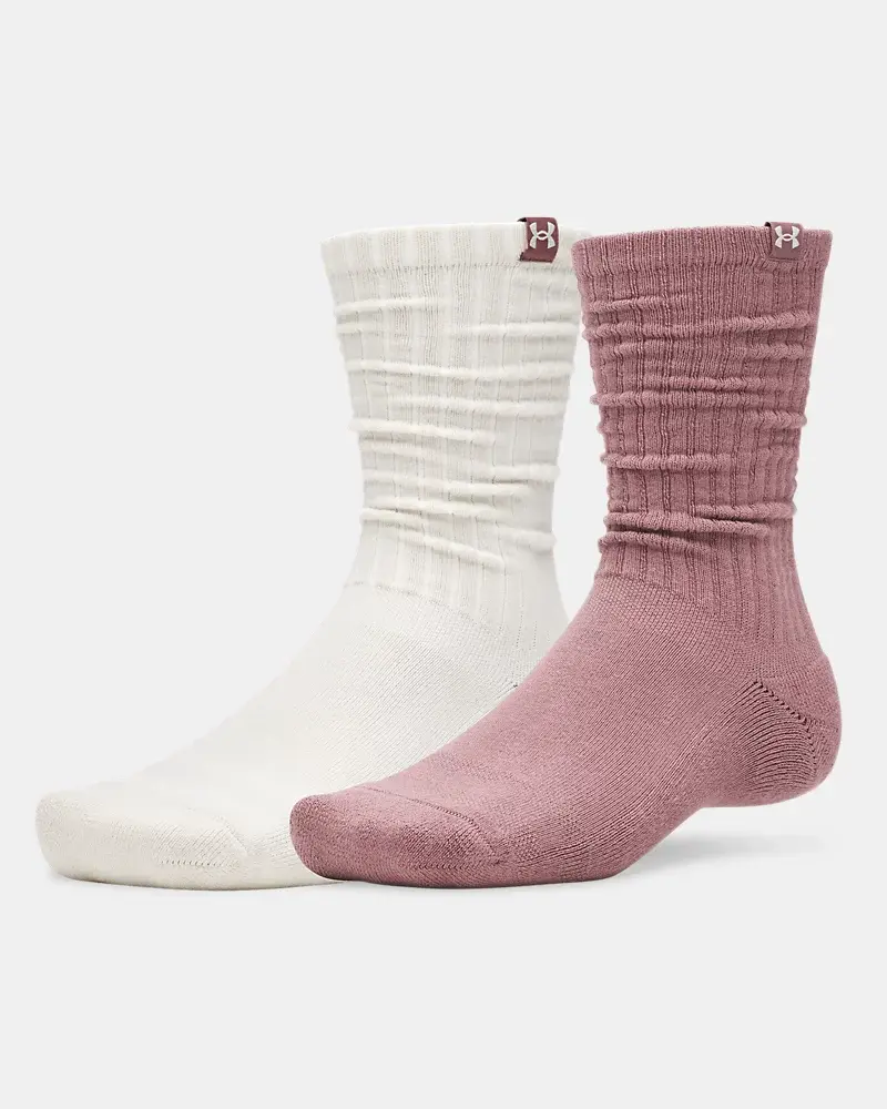 Under Armour Sportstyle Cotton Scrunch Unisex 2-Pack Crew Socks Under Armour Sportstyle Cotton Scrunch Unisex 2-Pack Crew Socks