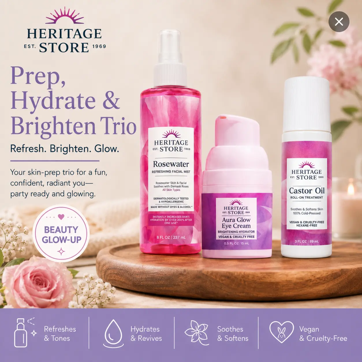 Hydrate, Brighten & Soften Trio(3 Piece) Skin Care Set Serum Set Hydrate, Brighten & Soften Trio(3 Piece) Skin Care Set Serum Set