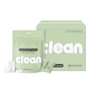 Compressed Towels I Towelettes I Dry Wipes I Makeup Remover I Facial Tissues I On-the-go Convenient Individual Pack (300 count)