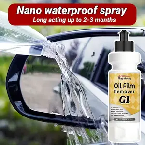 Car Glass Waterproof Spray Coating, Anti-Rain Film, Water-Repellent Windshield Mirror, Fog Prevention Wax, Windshield Cleaner, Suitable for Car Windows and Bathroom