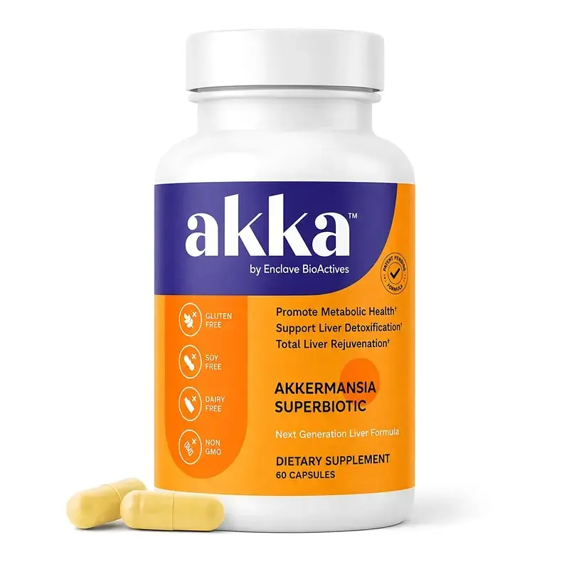 AKKA - Akkermansia Probiotic Liver Cleanse Detox & Repair - Liver Health Supplement for Energy, Digestion & Metabolism with Akkermansia Muciniphila (AKKA Superbiotics), Non-GMO, Gluten-Free